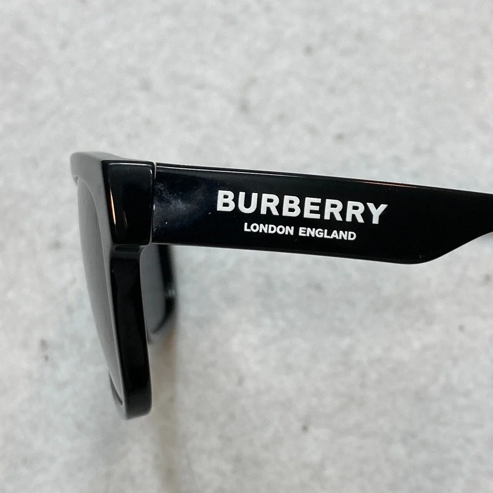 Burberry B 4286 3773/81 Sunglasses Mens One Size Black Polarized Made in Italy